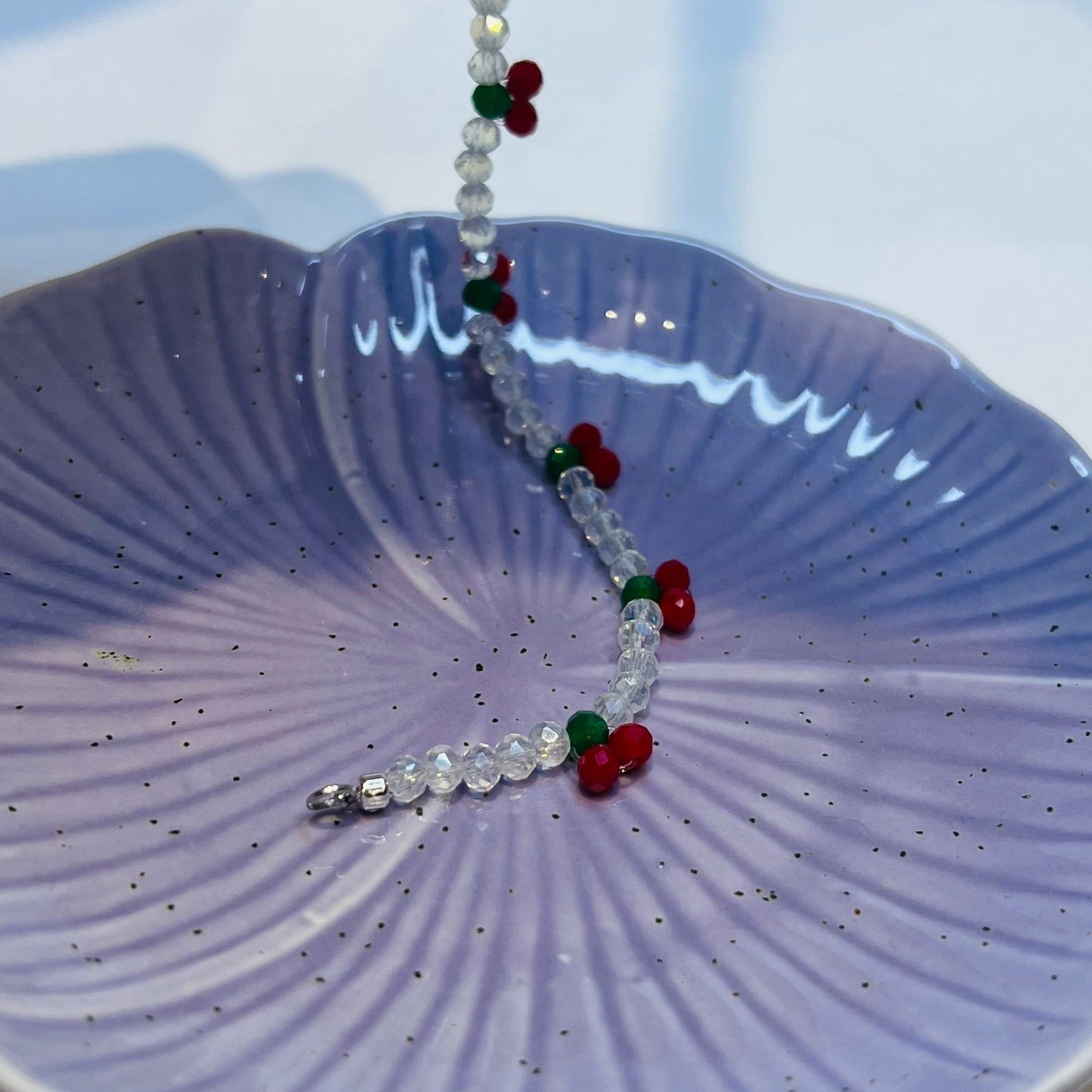 Cherry Blossom Beaded Bracelet