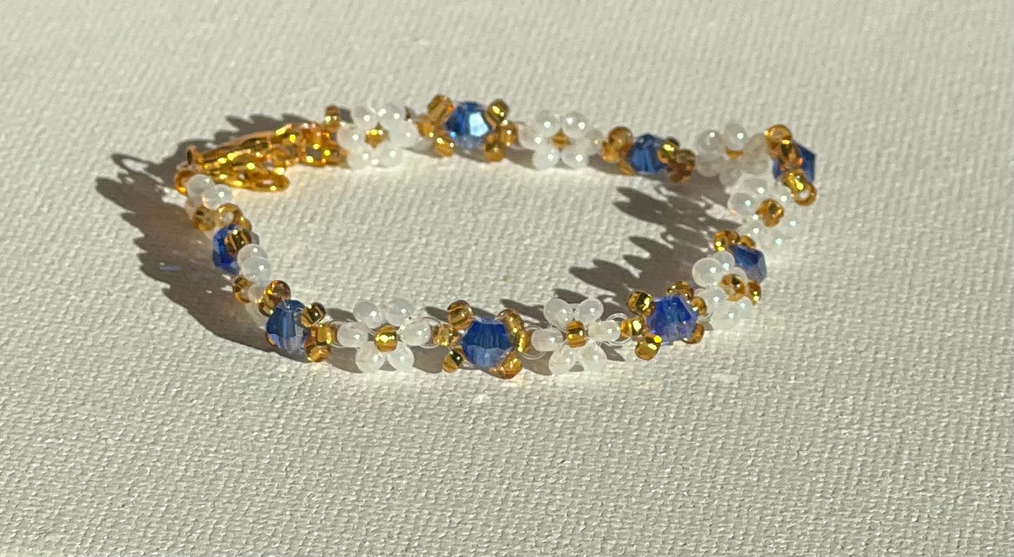 Vibrant Daisy Gemstone Bracelets