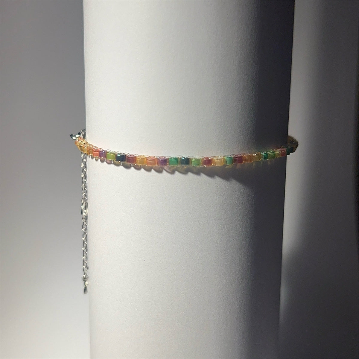 Autumn Glow Glass Bead Bracelet