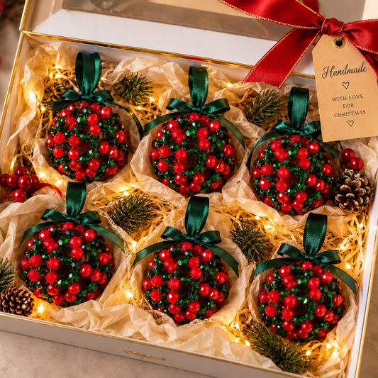 Red & Green Christmas Bauble Gift Set