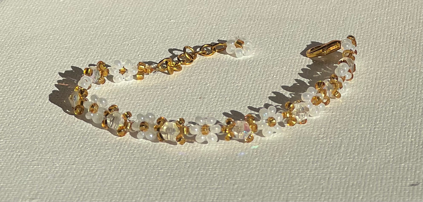 Vibrant Daisy Gemstone Bracelets